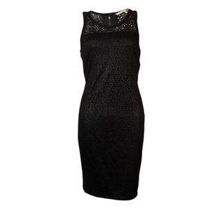 Rachel Roy Illusion metallic sheath dress. XS